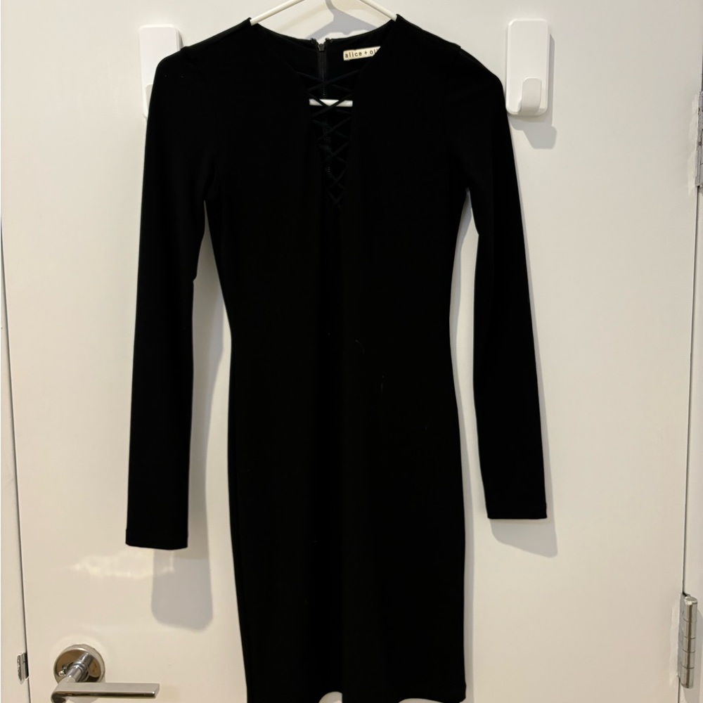 Alice + Olivia Black Bodycon Dress